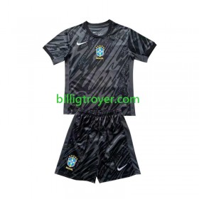 Billige Copa America Fotballdrakter Brasil Keeper Barn Bortedraktsett 2024 Kortermet